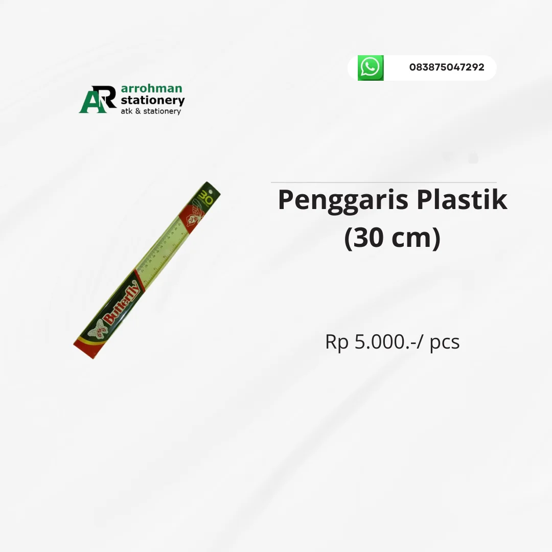 Penggaris Plastik 30 cm