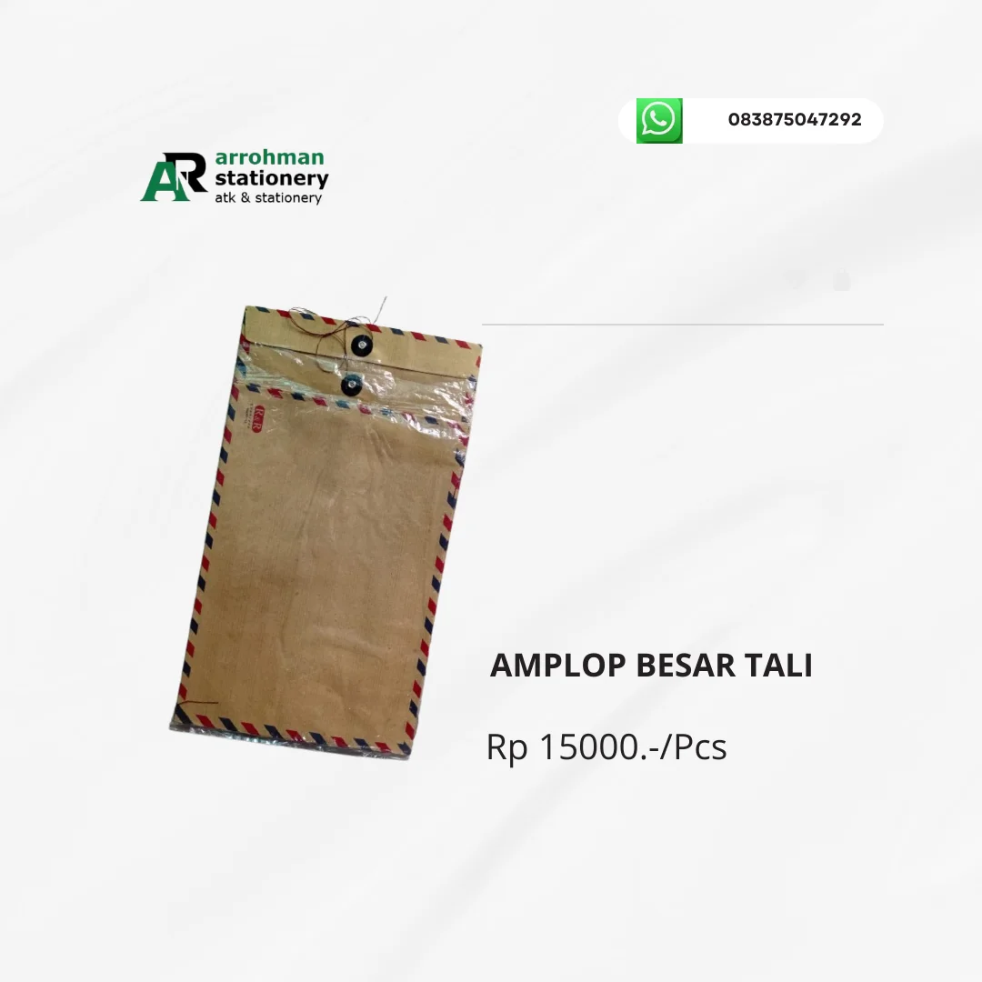 AMPLOP COKLAT BESAR TALI