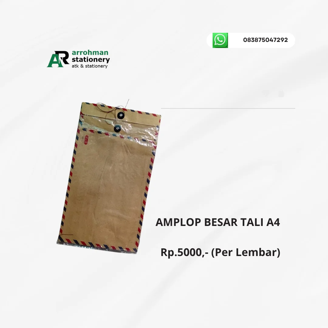 Amplop coklat besar bertali