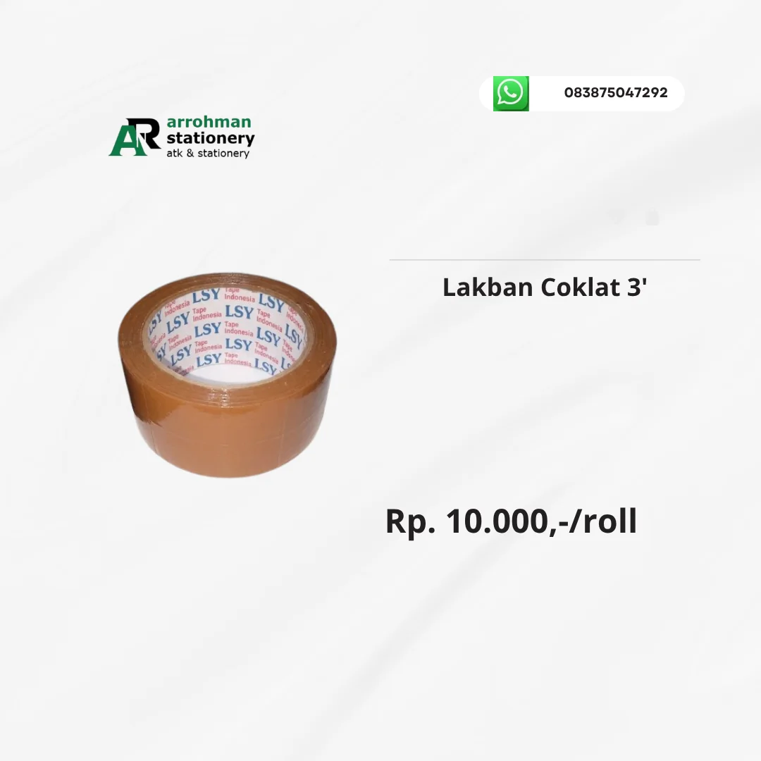 Lakban coklat 3'